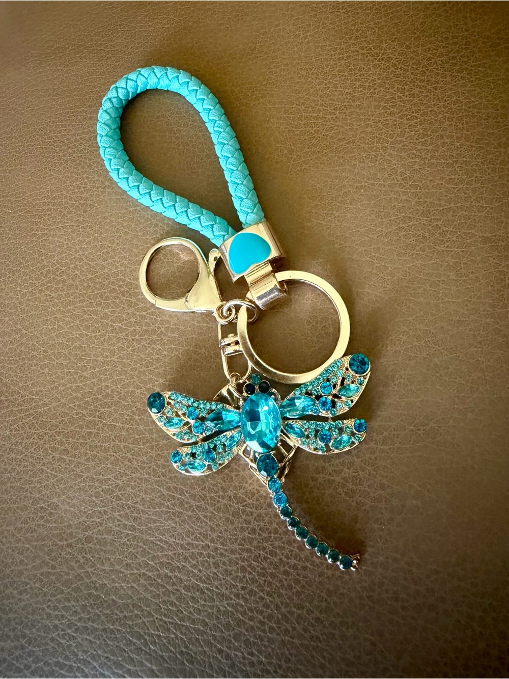 Blue Dragon Fly Bag/Key Charm